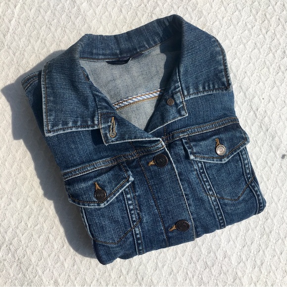 LANDS’ END BLUE JEAN JACKET - Picture 14 of 14